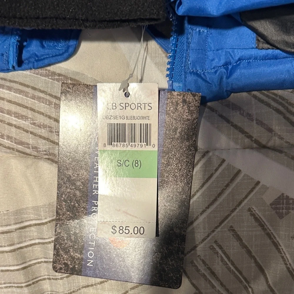 Blue and White Kids Puffer Jacket Brand New with Tags